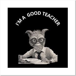 Funny Teacher Gift.  I'M A  GOOD TEACHER Posters and Art